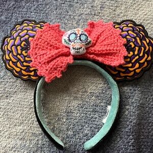 Day of the Dead Sugar Disney Parks Minnie Mouse headband.